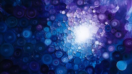 Explore the depths of vibrant circular patterns