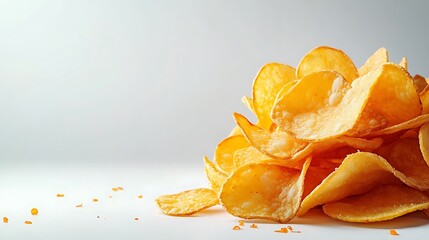 Savor the crunch enjoying delicious potato chips