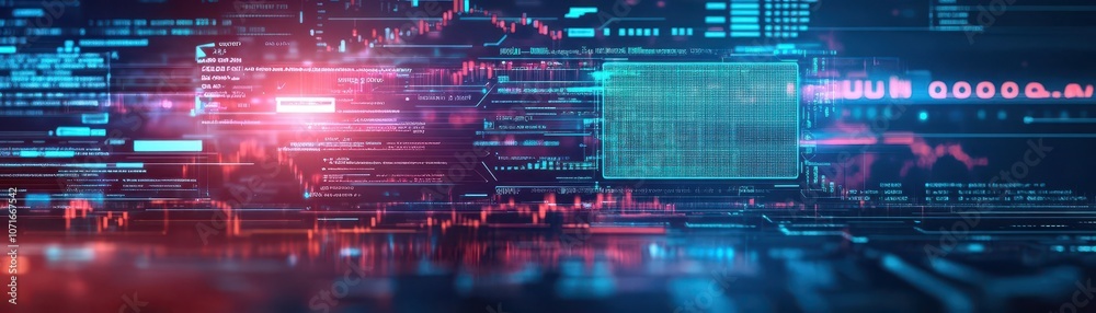 Aufkleber aidriven loan application, advanced holographic display, techfocused setting