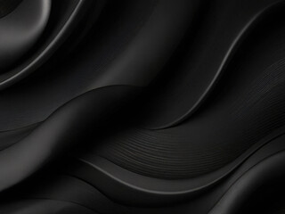 Fototapeta premium black smooth waves background