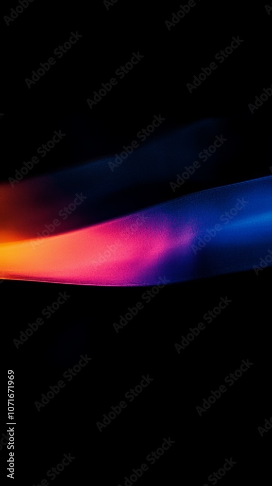 Poster a colorful line on a black background