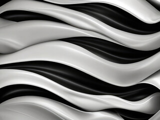 Obraz premium black smooth waves background