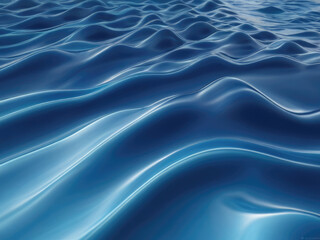 Obraz premium blue smooth waves background
