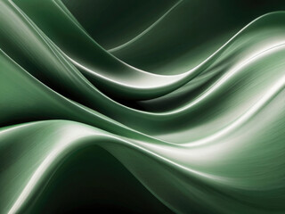 Fototapeta premium green smooth waves background
