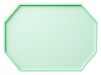 PNG Modern mint green hexagon white background rectangle turquoise.