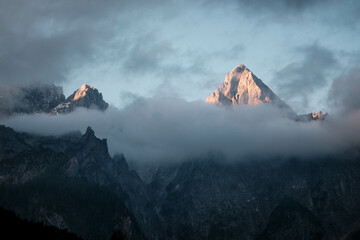 Sunrise over Mount Spik, Slovenia