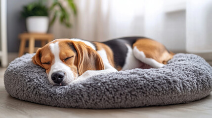 Dogs sleeping in their kennels