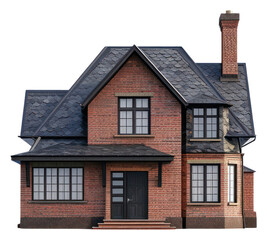 Obraz premium PNG Reverse house architecture building cottage.