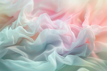 Obraz premium A piece of fabric with a rainbow pattern