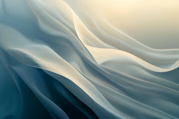 Obraz premium A blue and white fabric with a wave pattern