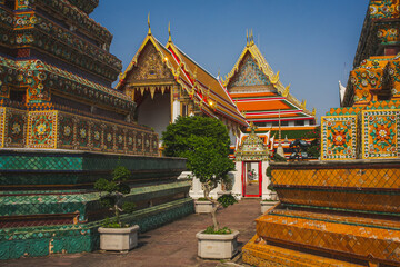 Naklejka premium One of the temples in Bangkok