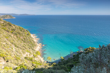 randonn&eacute;e dans le Massif des Maures au sud de la France