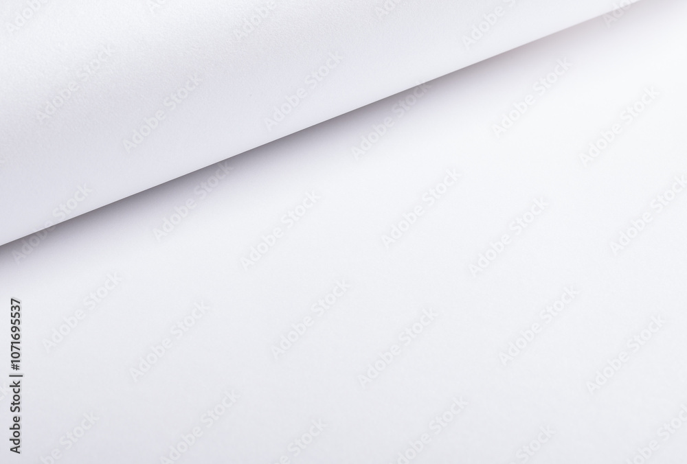 Poster glossy designer paper background with a soft pearl white gradient, featuring gentle curves and geome