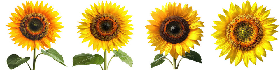 Obraz premium Breathtaking Sunflowers Blooming Vibrantly In A Picturesque Summer Landscape Filling The Serene Field With Warmth Beauty And An Uplifting Joyful Atmosphere