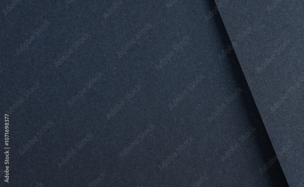 Leinwandbilder luxurious designer paper background in deep navy blue with a smooth, shadowed texture. this dark, mi