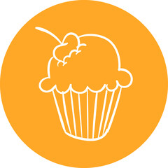 Happy birthday single vector icon