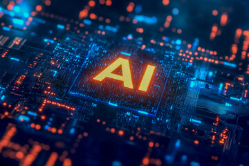 Obraz premium Abstract representation of artificial intelligence technology