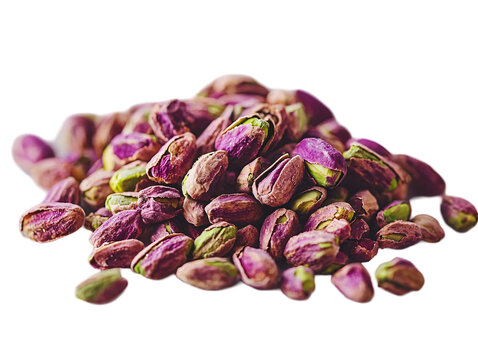 a pile of pistachios