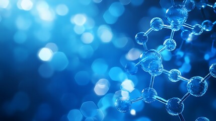 Modern blue backdrop featuring gradient light transitions, creating an elegant and professional atmosphere for scientific and business content