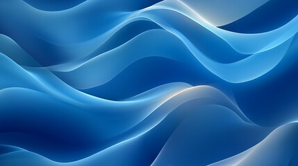 Obraz premium Smooth gradient blue tech background with dynamic lighting effects, ideal for technology, business, and innovation-driven projects