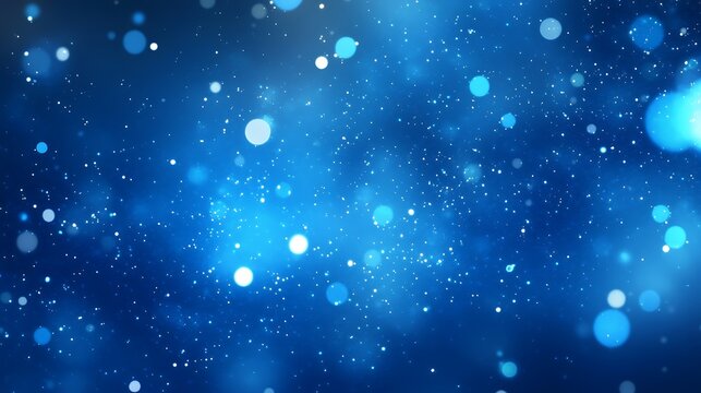 Abstract blue gradient background with glowing light effects, ideal for technology, science, and business presentations