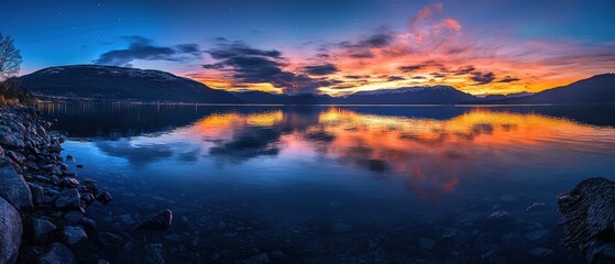 Experience the majestic vibrance of auroras reflecting over tranquil fjord waters