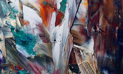 Abstract art background . Hand painting artwork on canvas . 