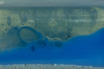 welle blau sand wasser flut kunst