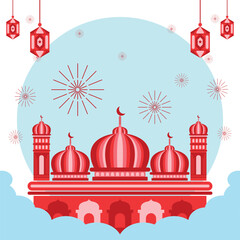 Fototapeta premium Islamic background illustration
