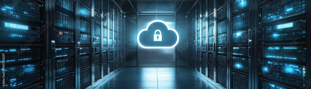 Poster enhancing data security how cloud ai technology utilizes encryption for cloud storage and databases