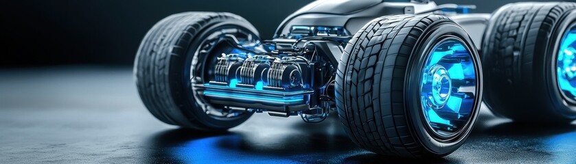 Fototapeta premium Explore the future of clean energy hydrogen fuel cell technology revolutionizing vehicle design