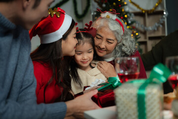 Family Holiday Dinner Celebration, spending happy time together on holidays.