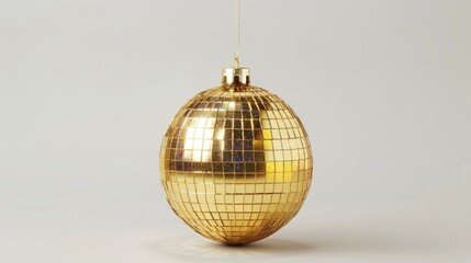 Fototapeta premium Glittery gold disco ball