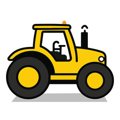 Fototapeta premium A Tractor Vector Illustration