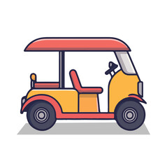 A Tuk Tuk Vector Illustration
