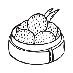 Traditional Indonesian Street Food Icon