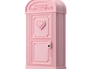 a pink box with a heart on it