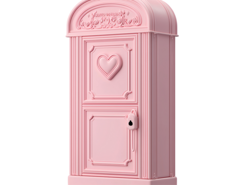 a pink box with a heart on it - Powered by Adobe