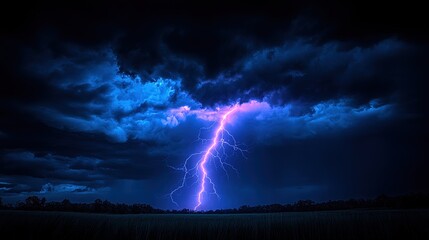 lightnings and thunder bold strike at summer storm, Lightning, thunder cloud dark cloudy sky