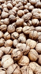 lots of whole Greek nuts in the supermarket