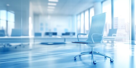 Naklejka premium Modern Office Chair in Empty Room