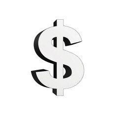 Obraz premium three dimensional dollar sign symbol representing currency and finance. It conveys wealth and economic concepts