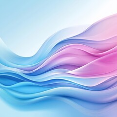 Fototapeta premium Soft Colorful Waves Abstract Background Design