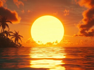 Tropical Sunset Paradise