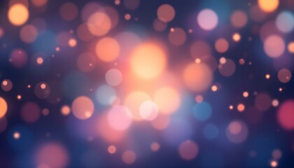 Abstract multi colour blurred shiny lights of new year evening with copy space