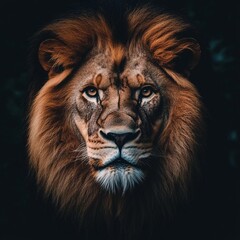 Fototapeta premium Lion with Human-Like Wisdom