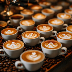 fresh coffee ready to be served