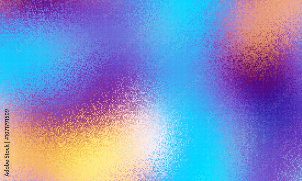 Aufkleber color gradient background, abstract blue grain gradation texture, vector noise texture blur abstract