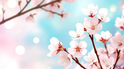 Obraz premium pink cherry blossom