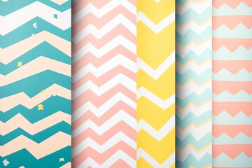 Obraz premium Geometric patterns in pastel colors.
